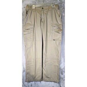 Tru-Spec Tactical Pants Womens Beige 10/30 Double Knee Pockets Workwear Ripstop